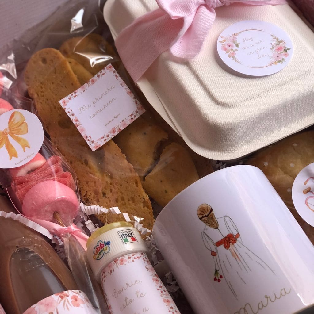Productos del desayuno de comunión para niña de Canella en Rama