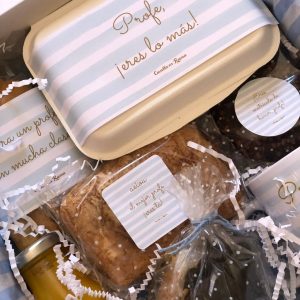 Productos del desayuno azul ofrecido por Canella en Rama