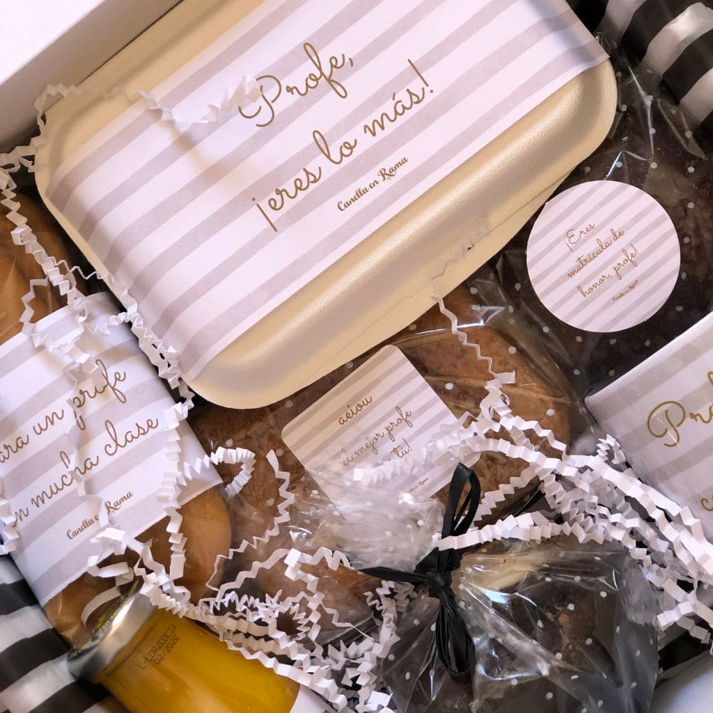 Productos del desayuno gris ofrecido por Canella en Rama