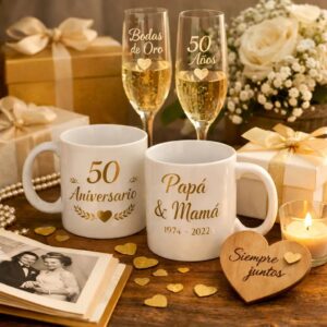regalos para padres por su 50 aniversarios de boda